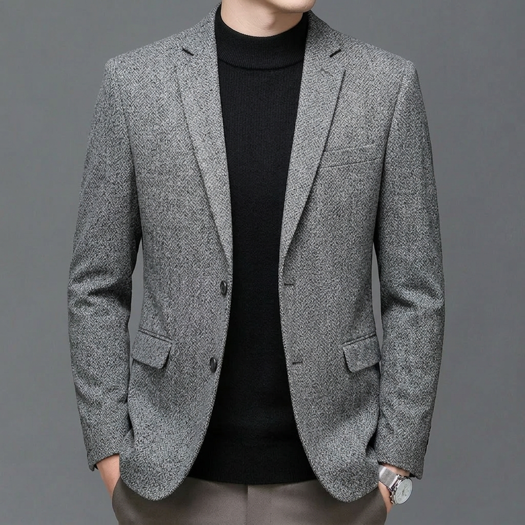 Blazer de Lã Masculino - Thomas Shaner™