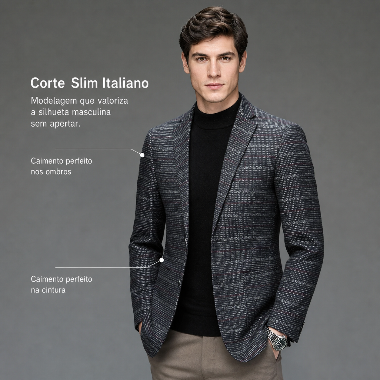 Lançamento - Blazer masculino Milano