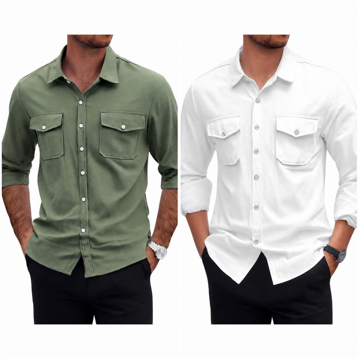 Pague 1 Leve 2 | Camisa masculina safari