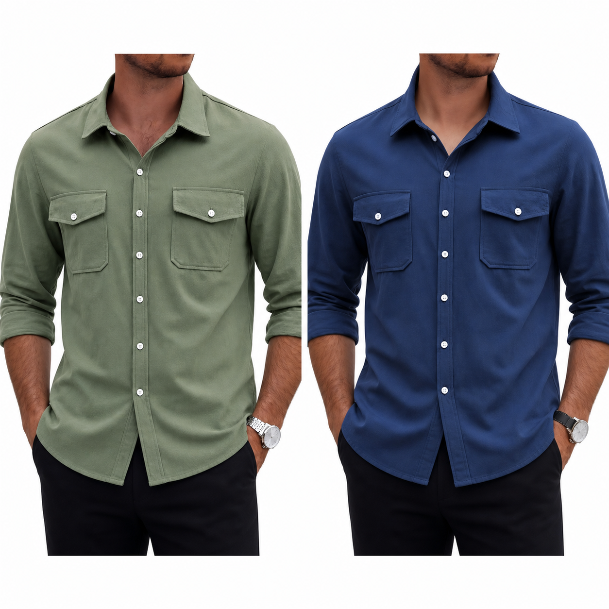 Pague 1 Leve 2 | Camisa masculina safari
