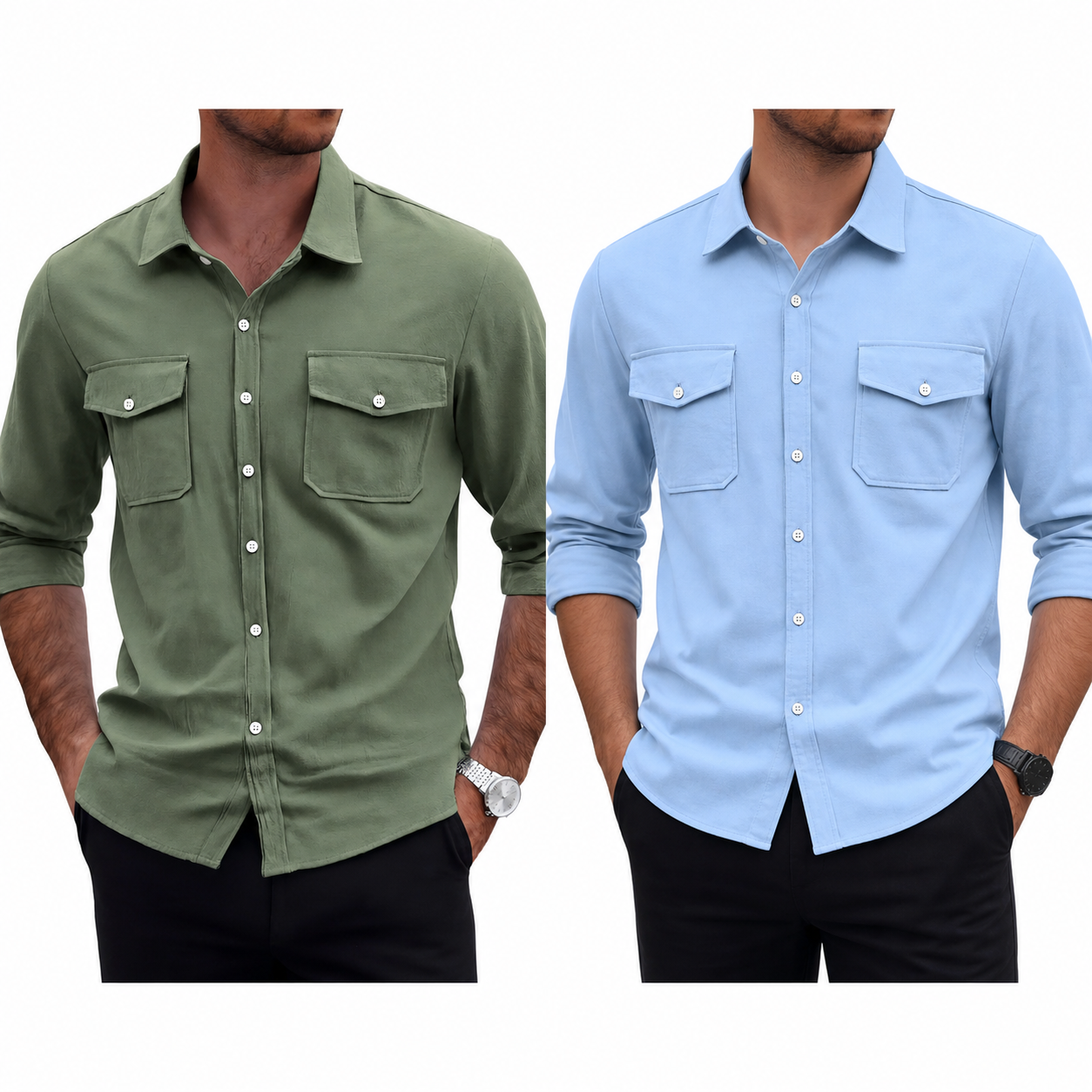 Pague 1 Leve 2 | Camisa masculina safari