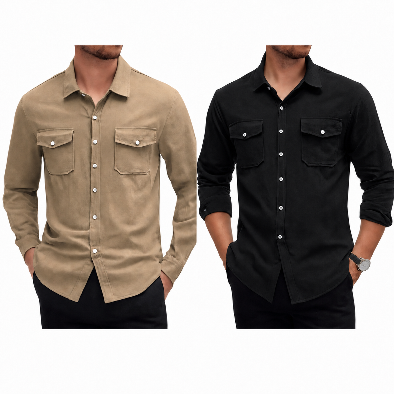 Pague 1 Leve 2 | Camisa masculina safari