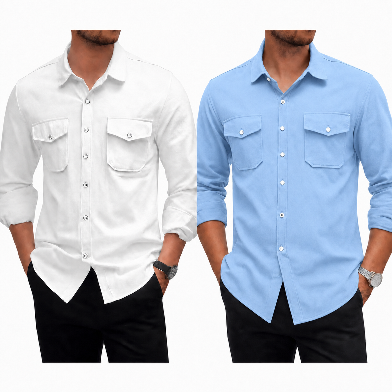Pague 1 Leve 2 | Camisa masculina safari