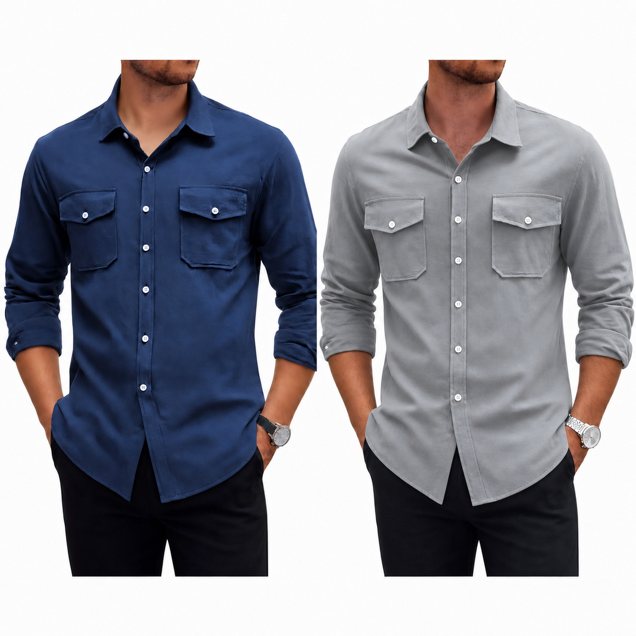 Pague 1 Leve 2 | Camisa masculina safari