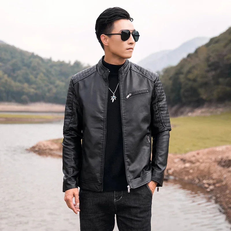 Frete Grátis - Jaqueta de couro Genuino Storm Lançamento 2024 Arantes - Loja Arantes