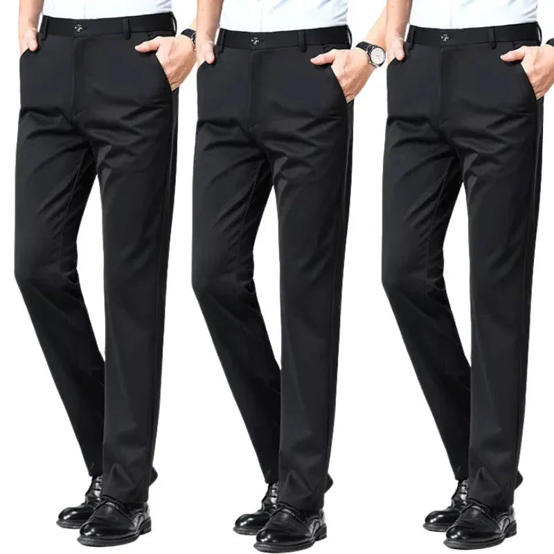 COMPRE 1 E LEVE 3 | Calça Social Clássica Alfaiataria + Cinto de Brinde