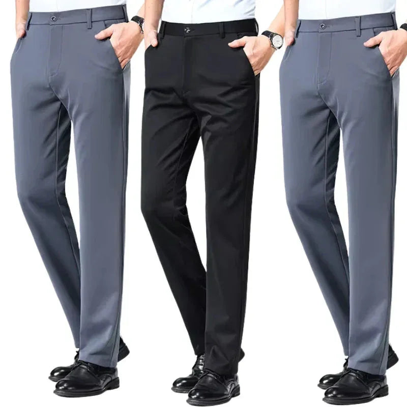 COMPRE 1 E LEVE 3 | Calça Social Clássica Alfaiataria + Cinto de Brinde