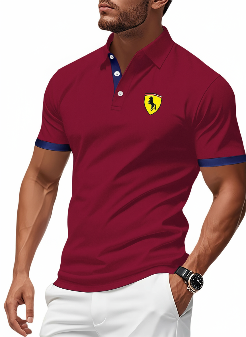 Pague 1 Leve 2 | Camisas Polo Ferrari + Brinde Relogio