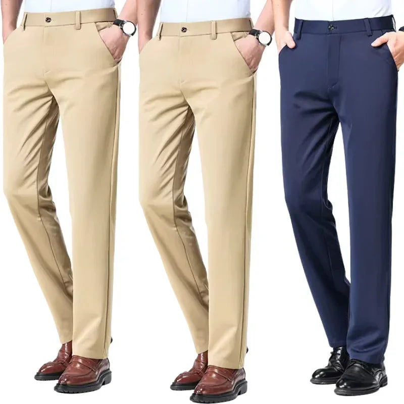 COMPRE 1 E LEVE 3 | Calça Social Clássica Alfaiataria + Cinto de Brinde
