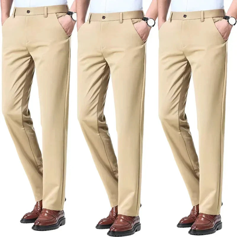 COMPRE 1 E LEVE 3 | Calça Social Clássica Alfaiataria + Cinto de Brinde