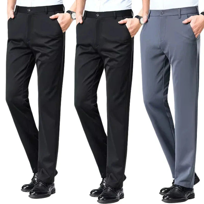 COMPRE 1 E LEVE 3 | Calça Social Clássica Alfaiataria + Cinto de Brinde