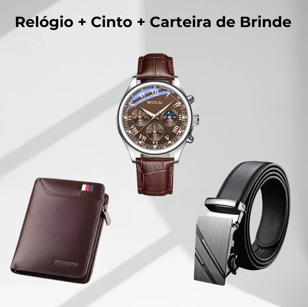 COMPRE 1 E LEVE 3 | Calça Social Clássica Alfaiataria + Cinto de Brinde