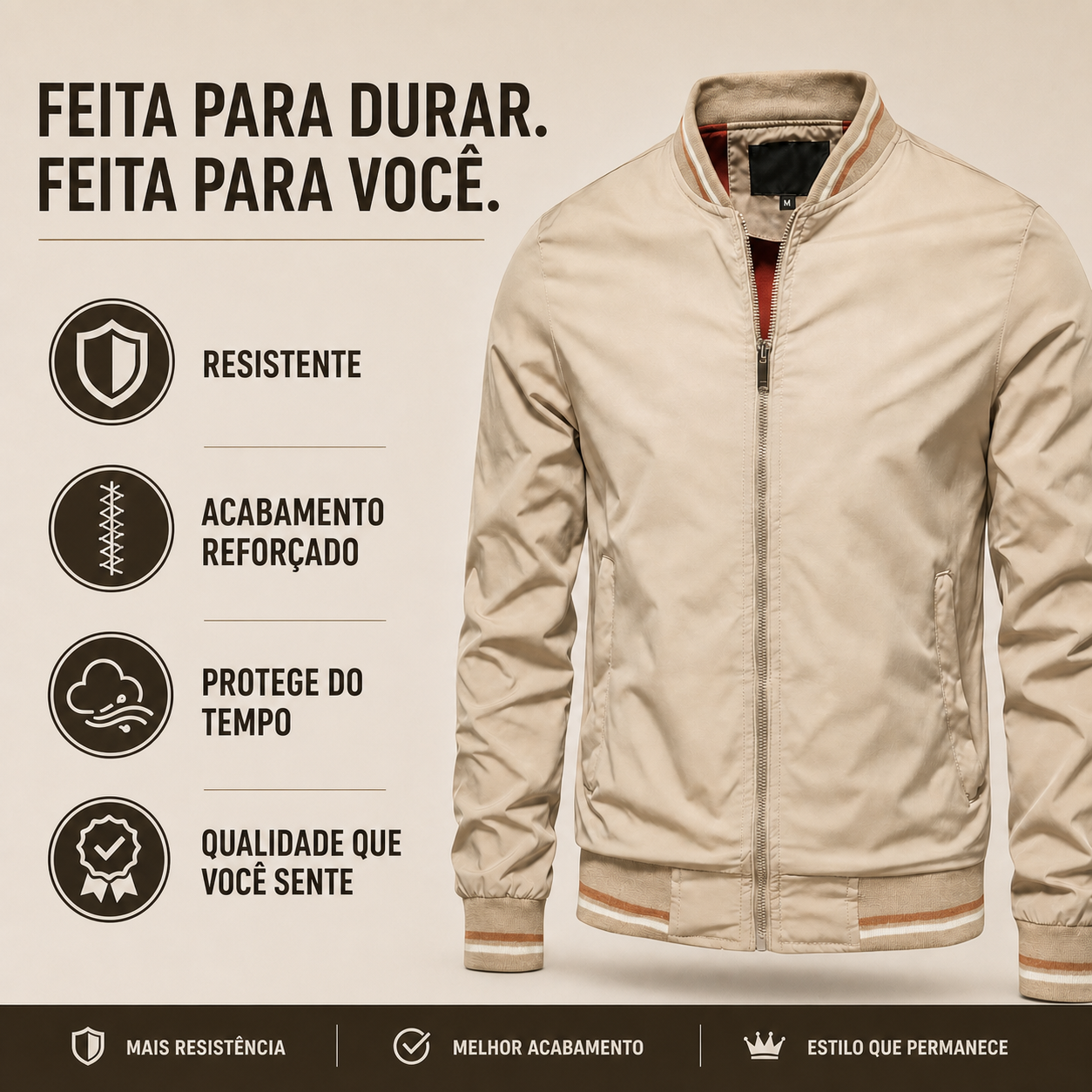 Jaqueta Casual Bomber Street