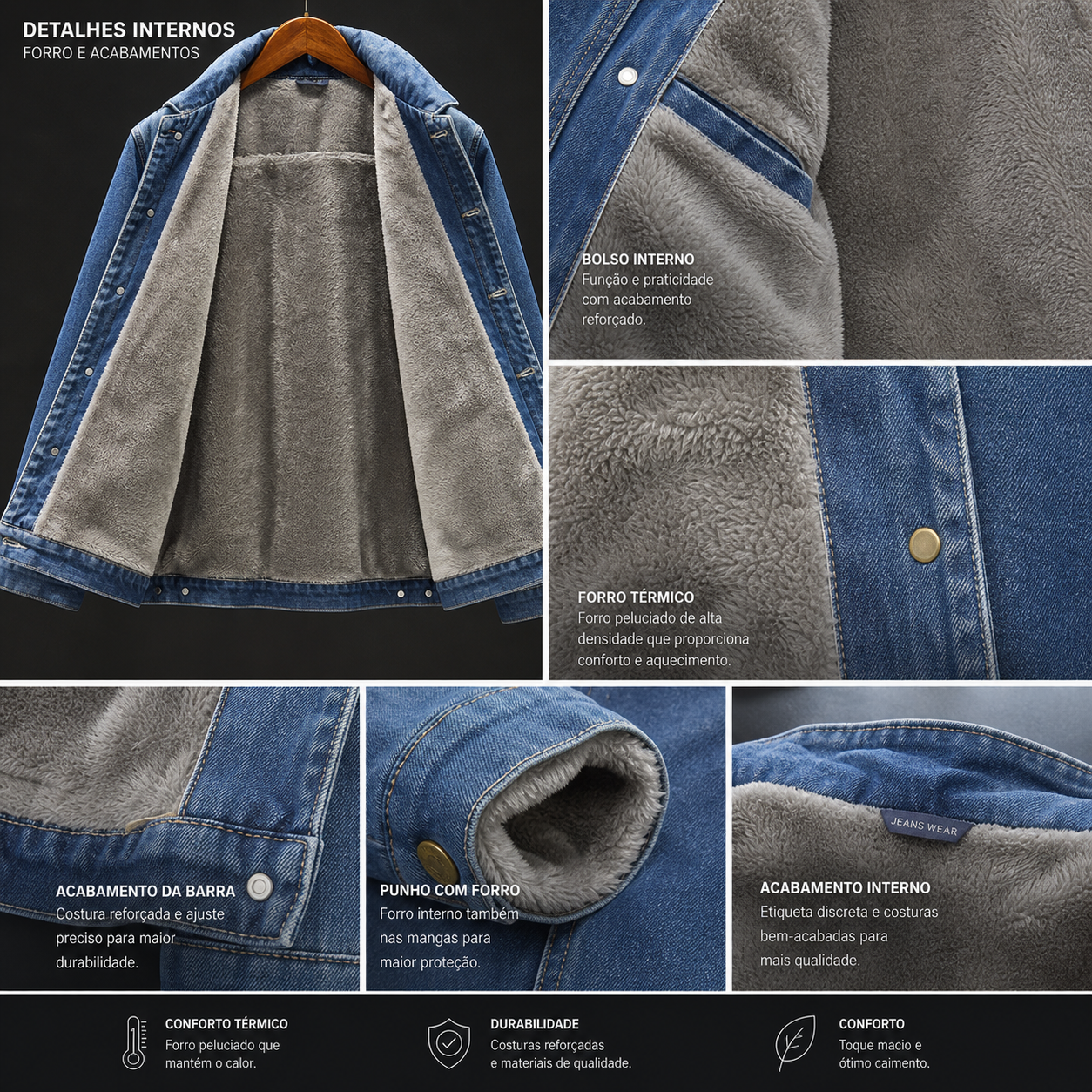 Jaqueta Jeans Masculina Urban