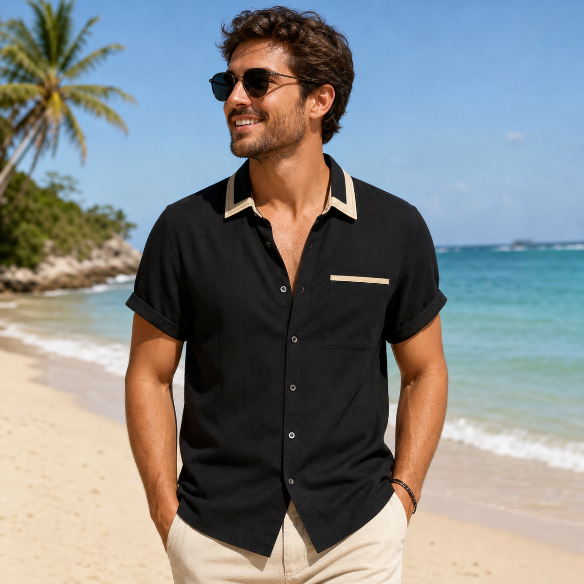 Camisa Casual gold