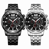 Pague 1 Leve 2 | Relogio masculino megir Gold