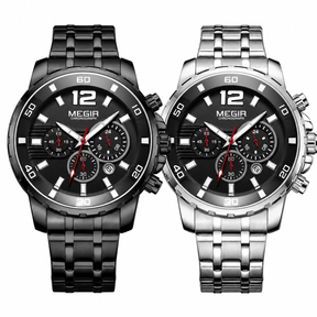 Pague 1 Leve 2 | Relogio masculino megir Gold