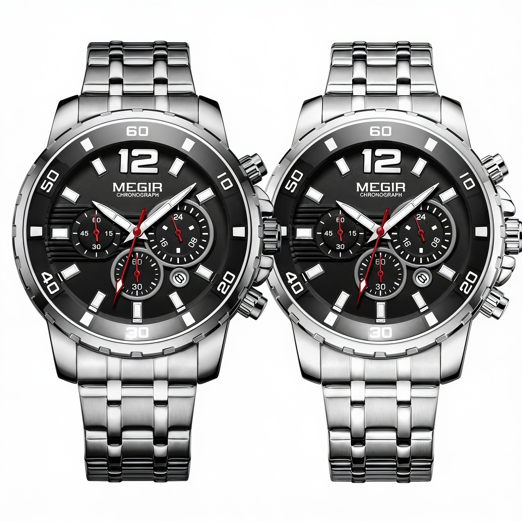 Pague 1 Leve 2 | Relogio masculino megir Gold