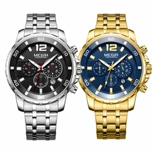 Pague 1 Leve 2 | Relogio masculino megir Gold