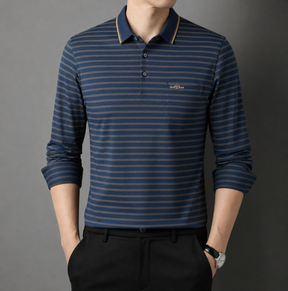 Camisa Polo Manga Longa Elite Royal