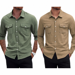Pague 1 Leve 2 | Camisa masculina safari