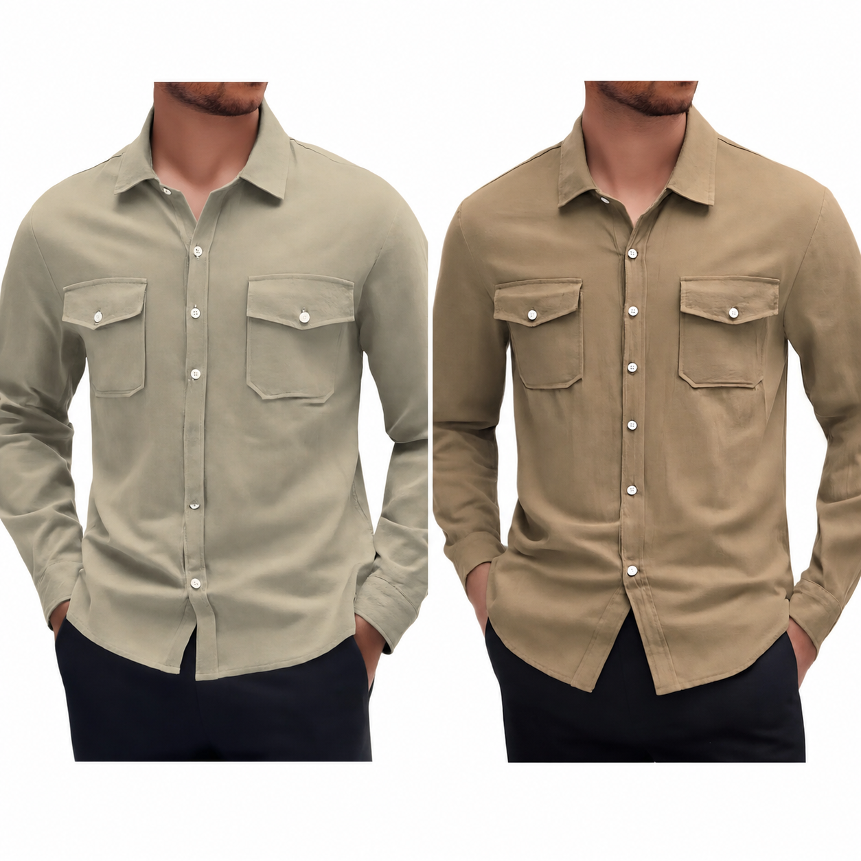 Pague 1 Leve 2 | Camisa masculina safari