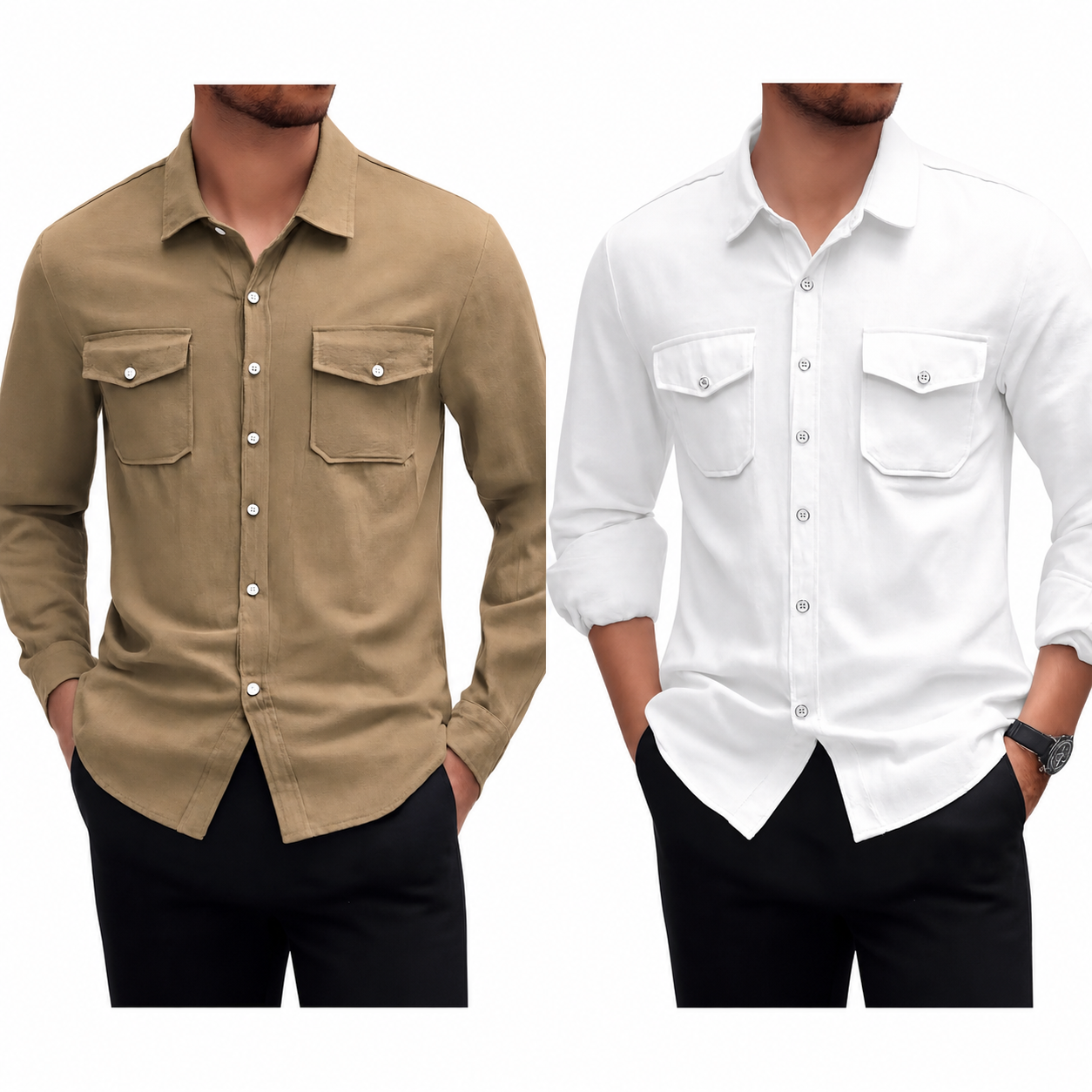 Pague 1 Leve 2 | Camisa masculina safari