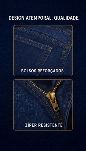 Pague 1 Leve 2 | Calça Jeans® texas + Brinde Cinto Masculino