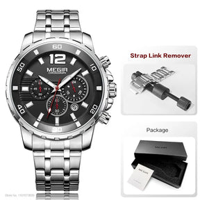 Pague 1 Leve 2 | Relogio masculino megia Gold