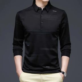 Camisa Polo Manga Longa Mercerizada Luxe
