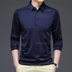 Camisa Polo Manga Longa Mercerizada Luxe