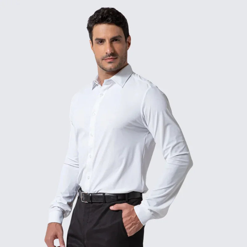 PAGUE 1 LEVE 3 | Camisa Social Ultra Elastech Anti amassados + Relogio de Brinde