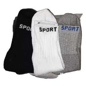 Kit 3 Pares Meia Cano Alto Sport Comfort
