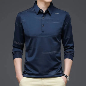 Camisa Polo Manga Longa Mercerizada Luxe