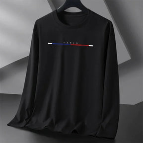 Camiseta Casual de Manga Longa Gentleman