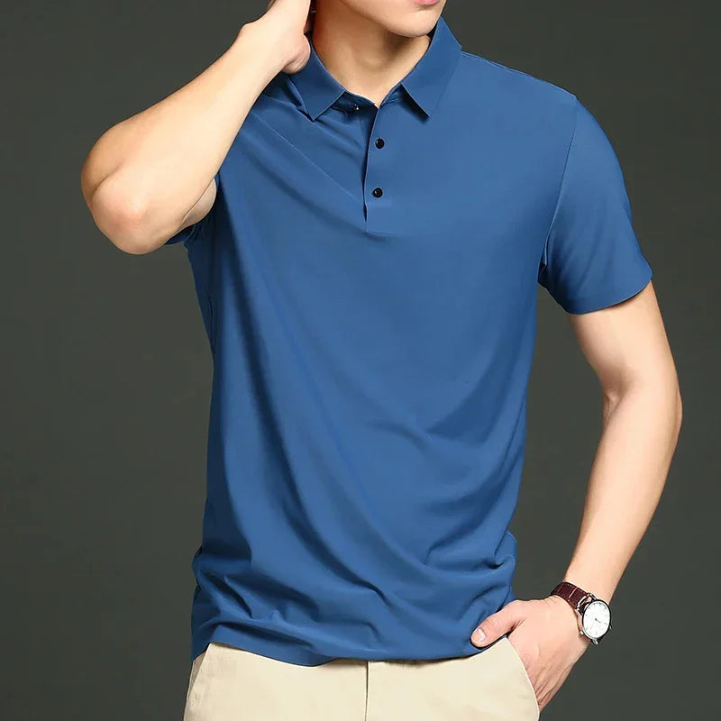 Camisa Polo Tech - Tecido anti suor + Relogio de Brinde