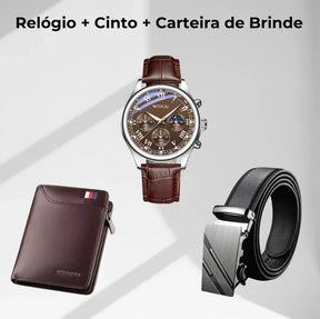 COMPRE 1 E LEVE 3 |  Calça Social Clássica Alfaiataria + Cinto de Brinde