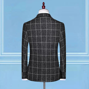 Blazer Kingsman - Colete Xadrez e Calça Social