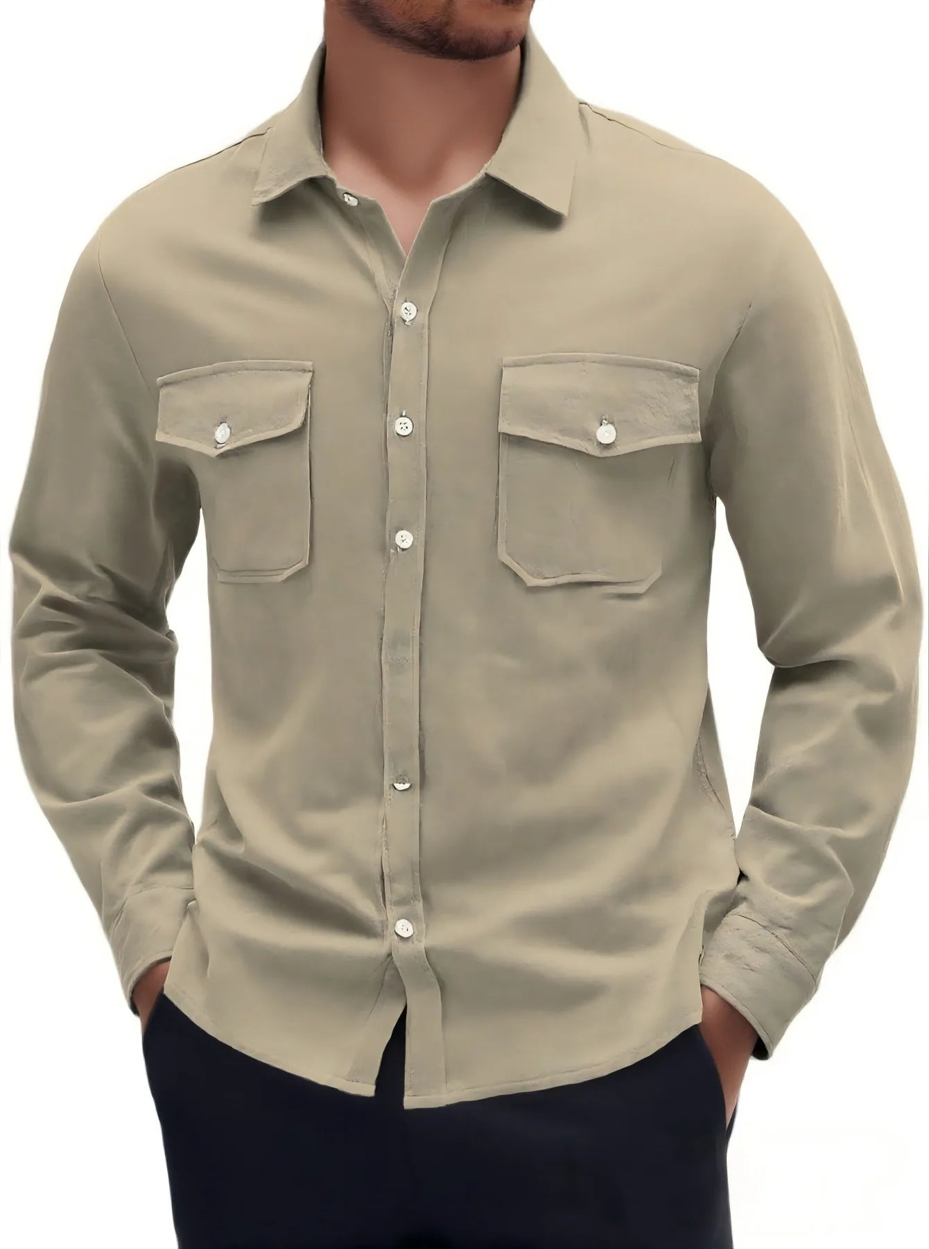 Camisa masculina safari