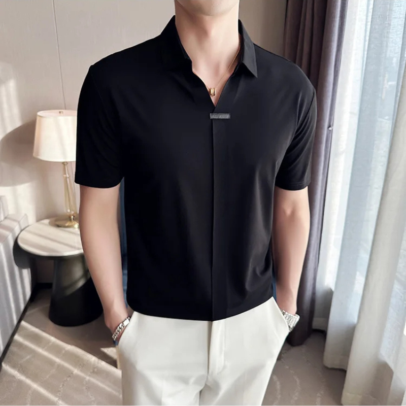 Camisa Estilo Social Masterline Essential + Relógio de Brinde