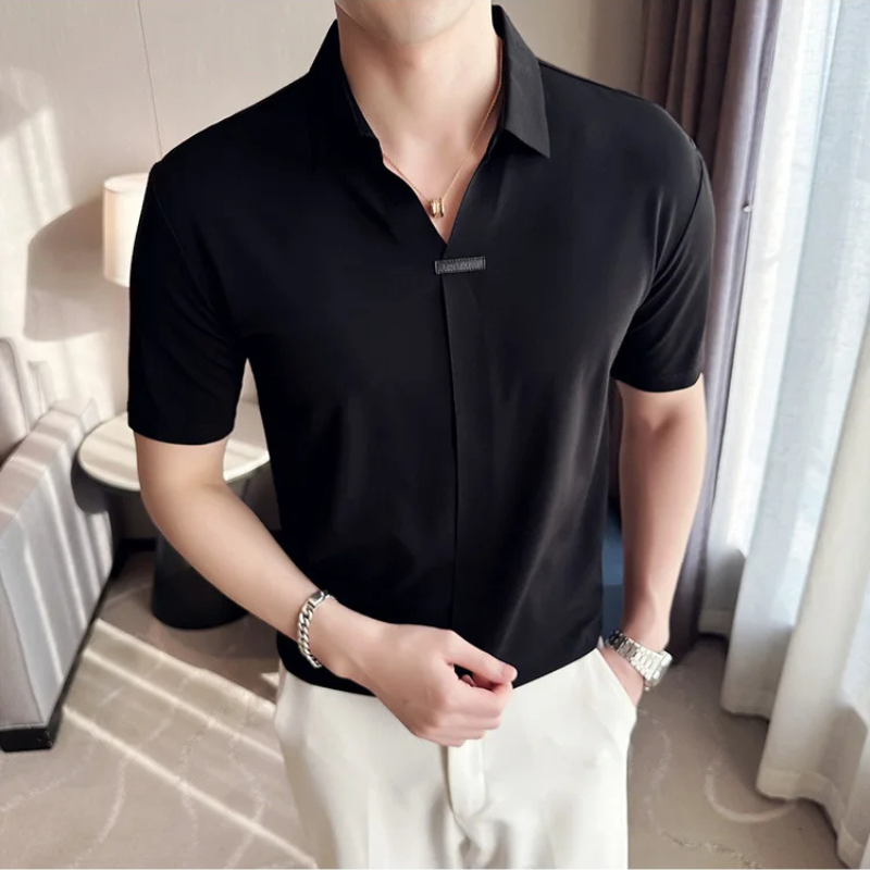Camisa Estilo Social Masterline Essential + Relógio de Brinde